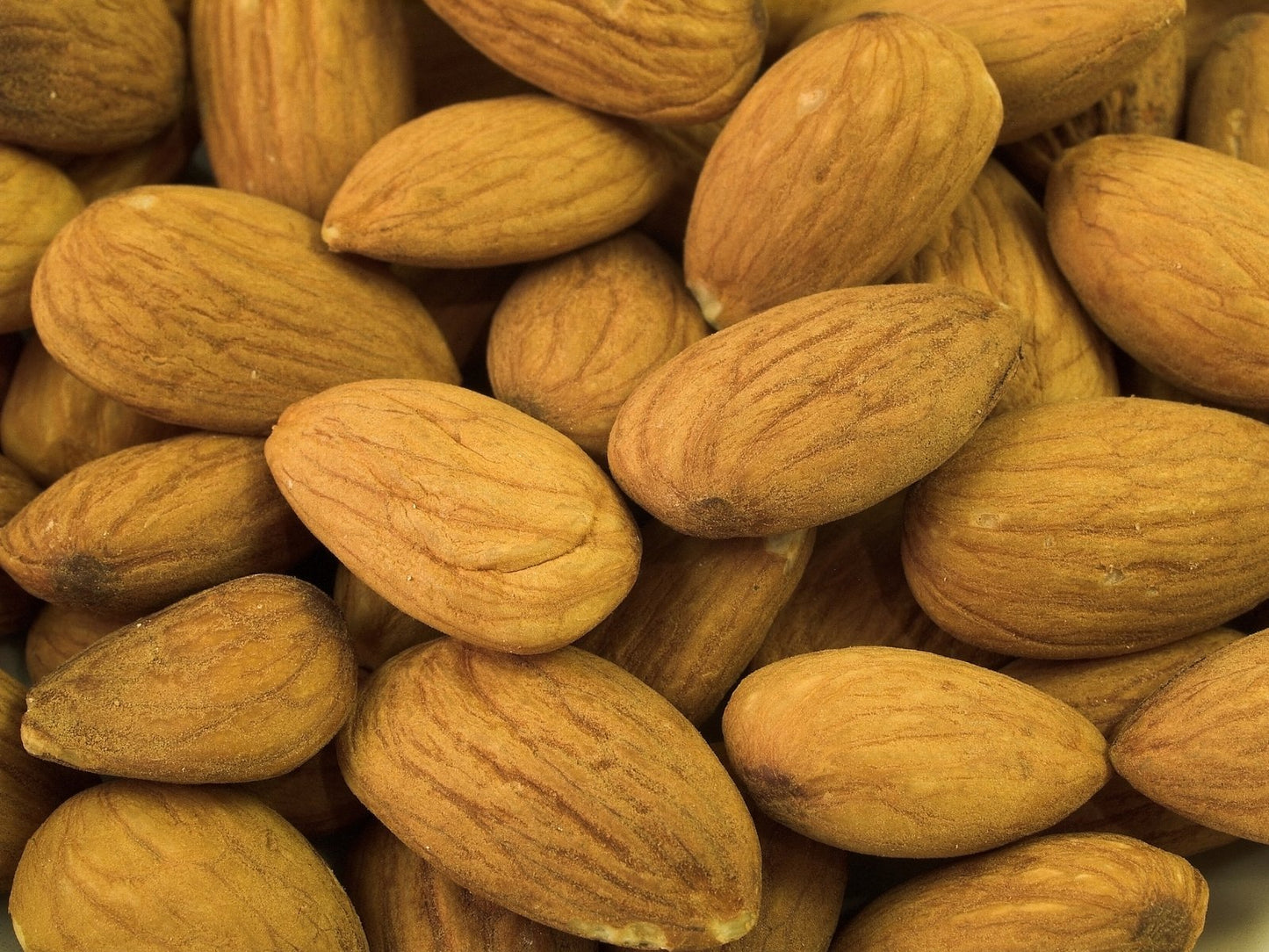 Almonds used in the process to create sweet almond oil.
