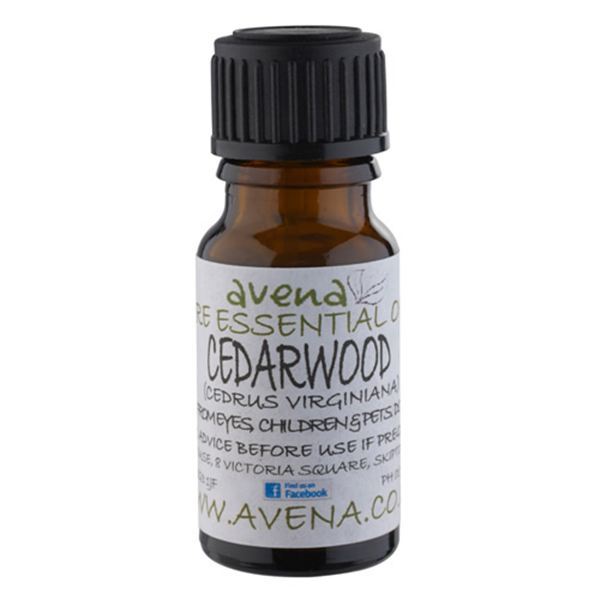 A Bottle of Cedarwood as an Essential oil also know by the LAtin name Cedrus virginiana