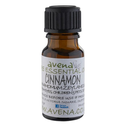 A bottle of cinnamon essential oil also known by the latin name Cinnamomum zeylanicum