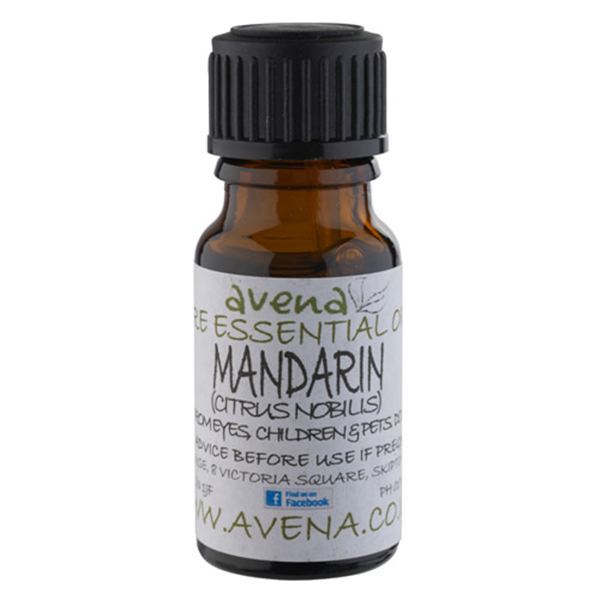 A bottle of Mandarin essential oil, known as Citrus nobilis in Latin.