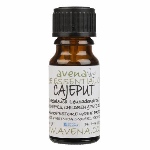 A bottle of Cajeput an Essentail Oil also known by the Latin name Melaleuca leucadendron