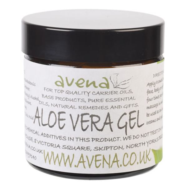 Cosmetic grade Aloe Vera as a clear gel sold in a well sealed tub